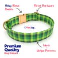 Green-Plaid-Premium-Dog-Collars