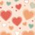 Heart - Peach Mix