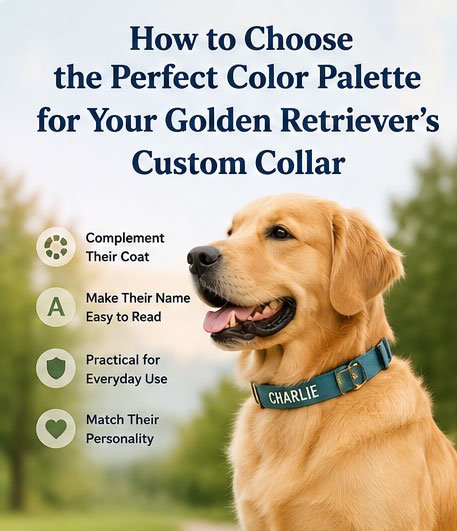How to Choose the Perfect Color Palette for Your Golden Retriever's Custom Collar